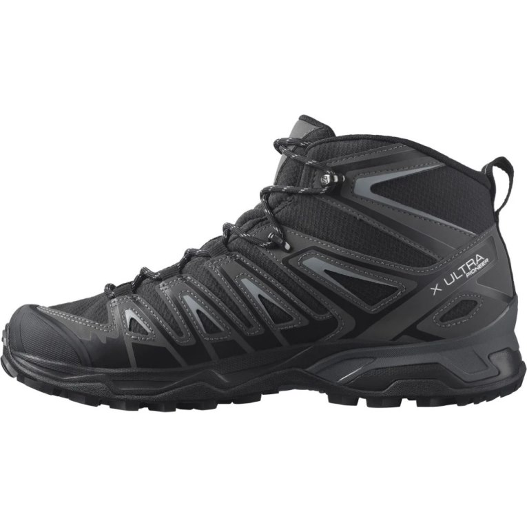 Botas Montaña Salomon X Ultra Pioneer Mid CSWP Hombre Negros | MX PMEK162